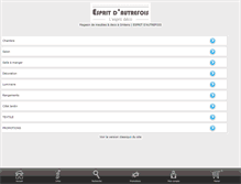 Tablet Screenshot of espritdautrefois.com